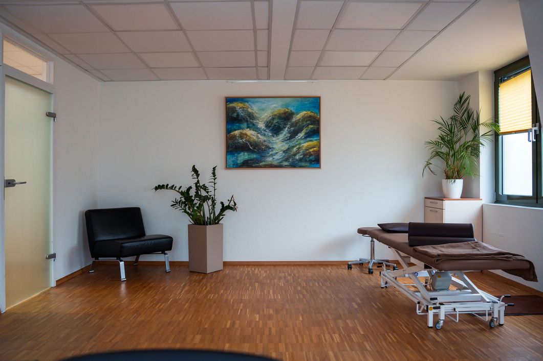 Behandlungszimmer der Physiotherapie.